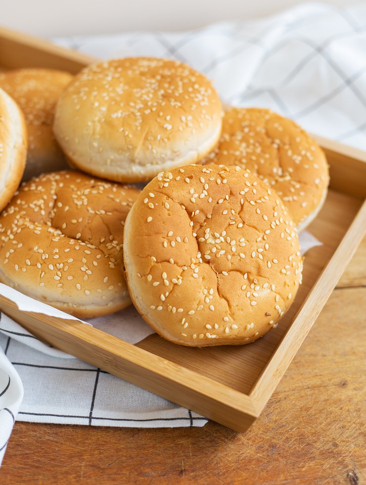 Burger-Buns-(Sesame-seeds)-2 Burger Buns (Sesame seeds)