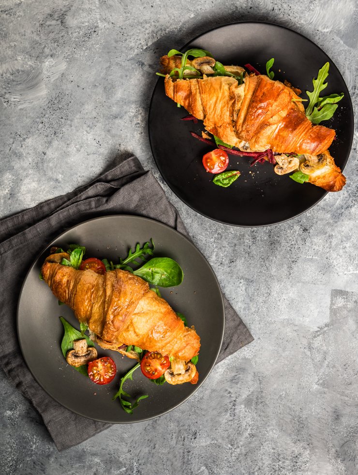 Chicken-Cheese-&-Mushroom-Croissant Chicken Cheese & Mushroom Croissant