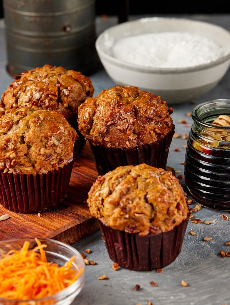 Over-Sized-Carrot-Walnut-Muffins