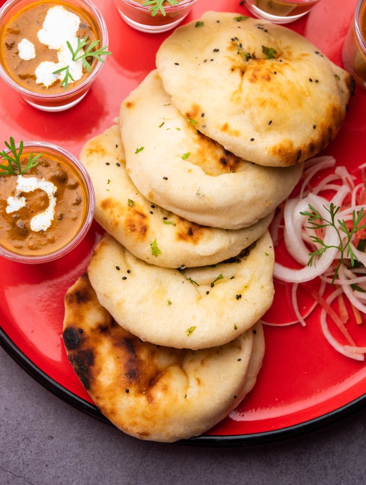 Plain-Methi-Haldi-Kulcha-Bread Plain Methi Haldi Kulcha Bread