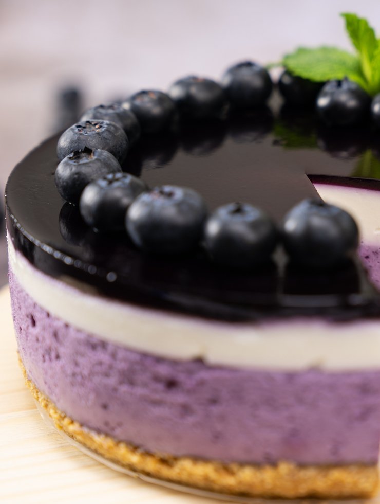 Unbaked-Blueberry-Cheese-Cake Unbaked Blueberry Cheese Cake