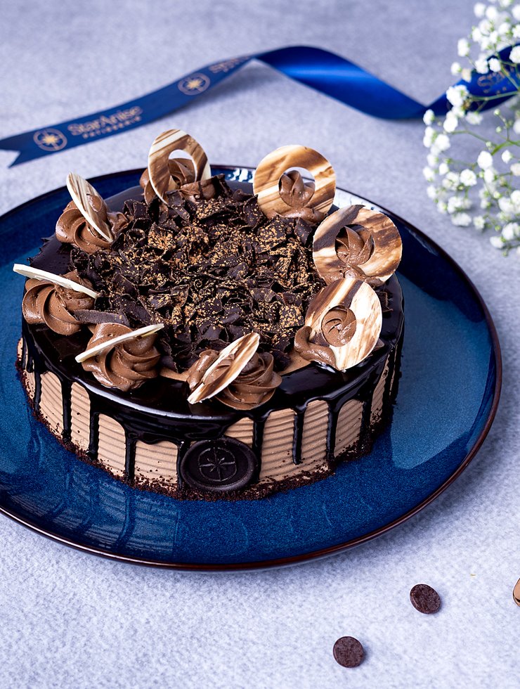 Rich Chocolate Mousse Cake