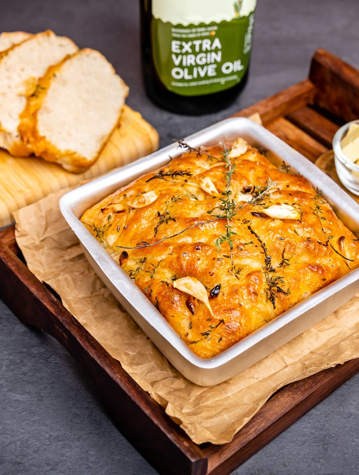 Rosemary-Garlic-Focaccia Rosemary Garlic Focaccia