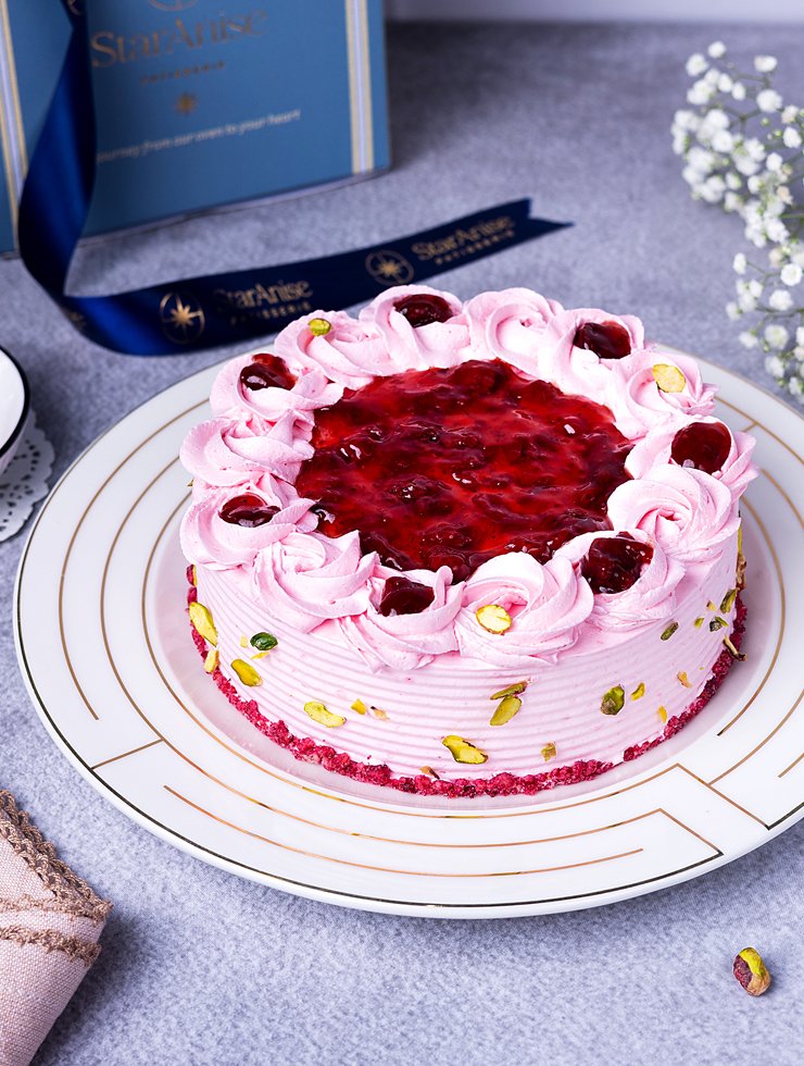 Strawberry-Mousse-Cake Strawberry Mousse Cake